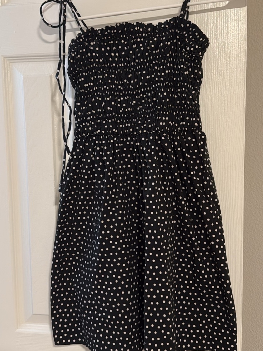 Express Black Polka Dot Mini Dress